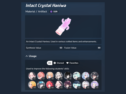 Crystal Haniwa Combo